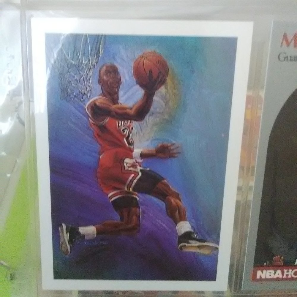 1990 Authentic Michael Jordan NBA Hoops #358 card